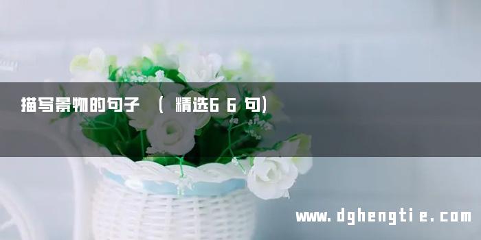 描写景物的句子 (精选66句)